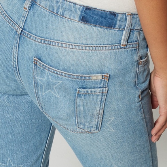 Anthropologie Reiko Cropped Star Denim Jeans - Picture 3 of 4